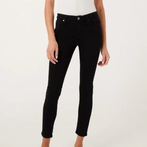 7 For All Mankind Black Skinny Jeans
